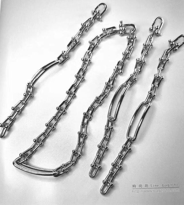 Tiffany飾品 蒂芙尼女士專櫃爆款微笑關節鏈環手鏈項鏈  zgt1812